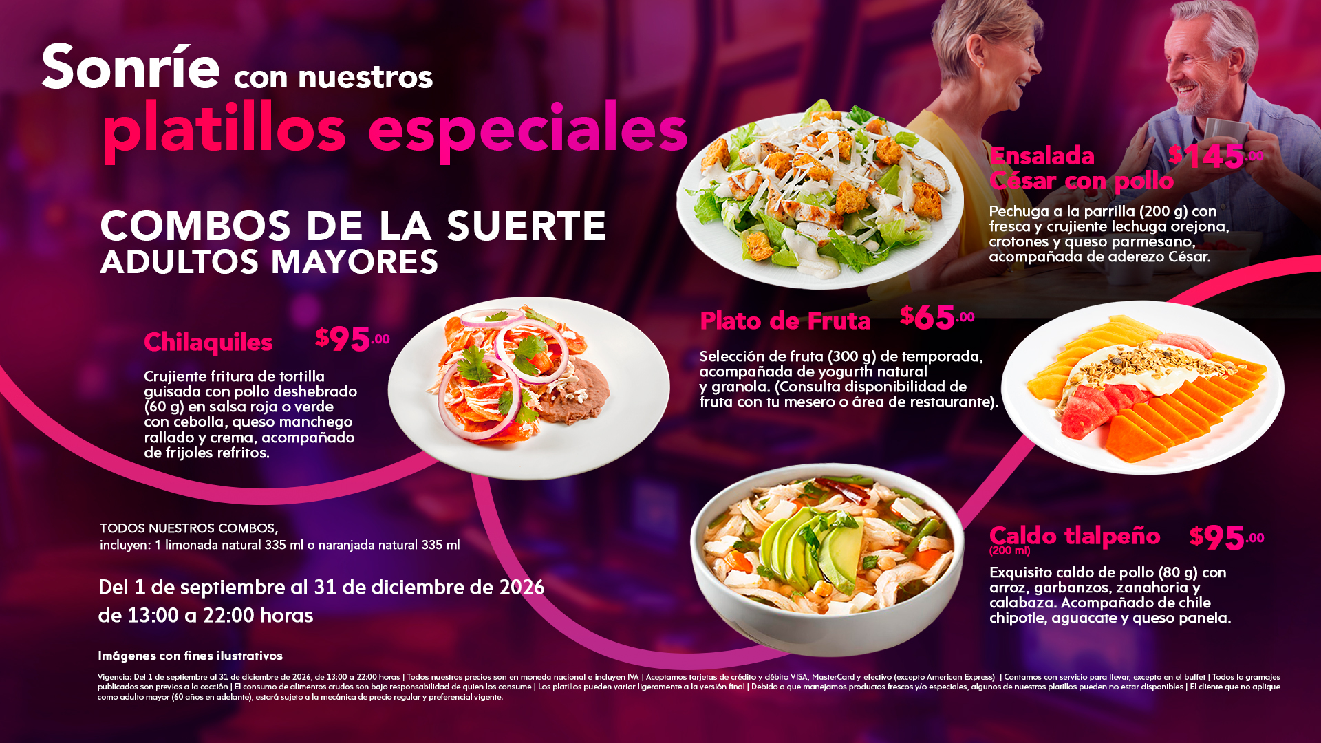 Disfruta exquisitos platillos en tu casino favorito