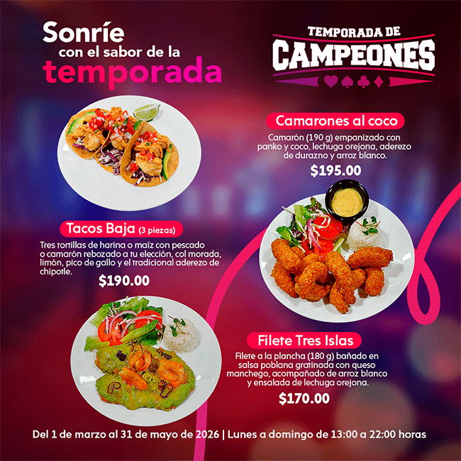 Disfruta exquisitos platillos en tu casino favorito