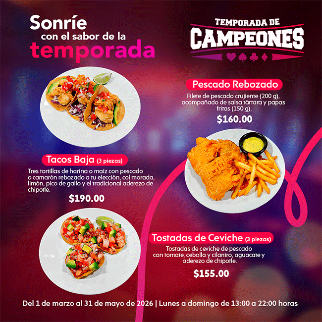 Disfruta exquisitos platillos en tu casino favorito